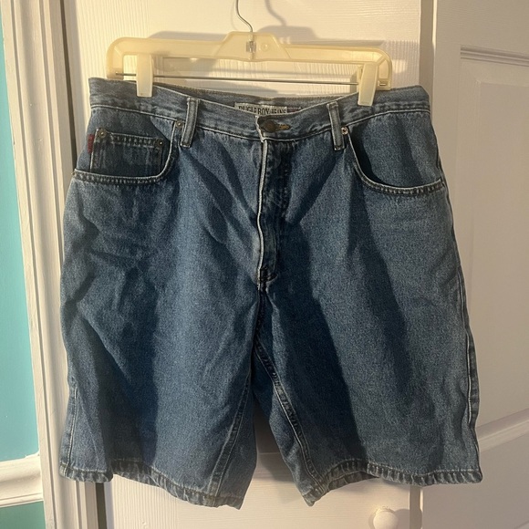 Bugle Boy Denim Jean Shorts 36W Blue - Picture 1 of 4